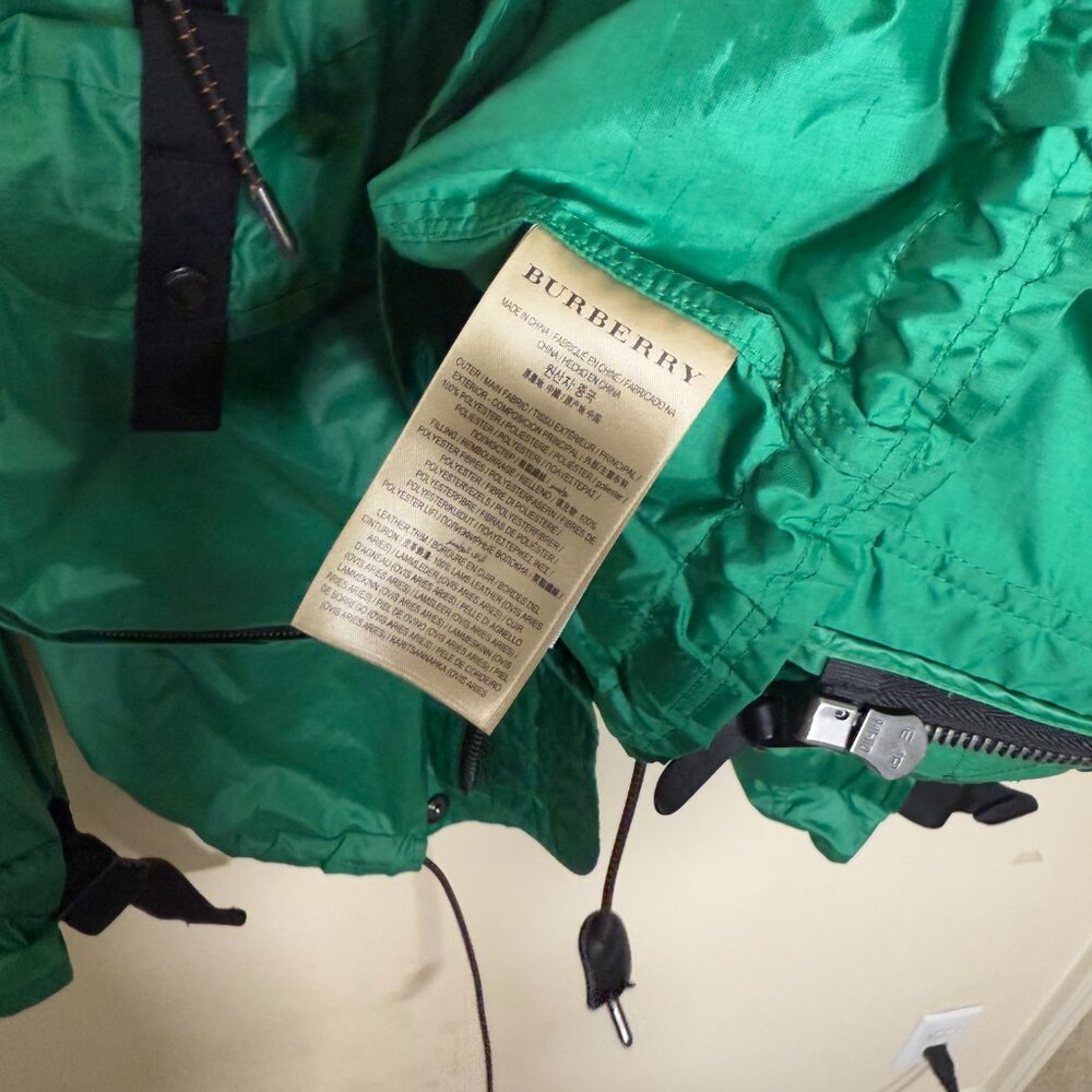 Burberry Jacket Nylon Brit "Maidleigh" parka Packaway Hood Showerproof coat 50XL - Picture 12 of 13